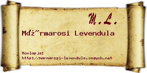 Mármarosi Levendula névjegykártya